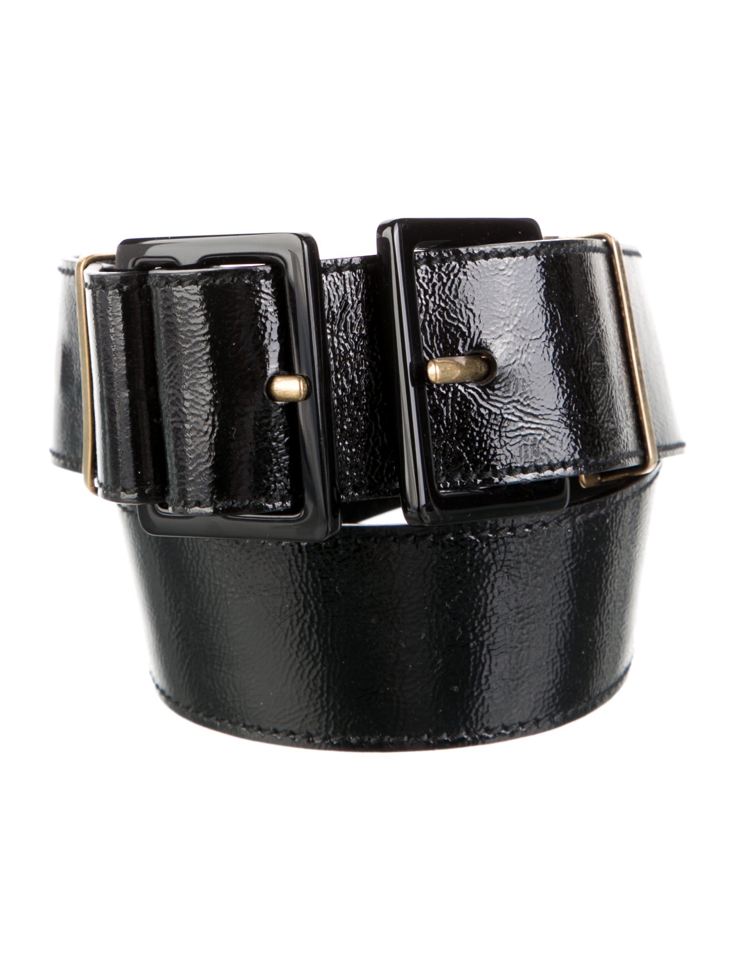 Yves Saint Laurent Rive Gauche Patent Leather Waist Belt