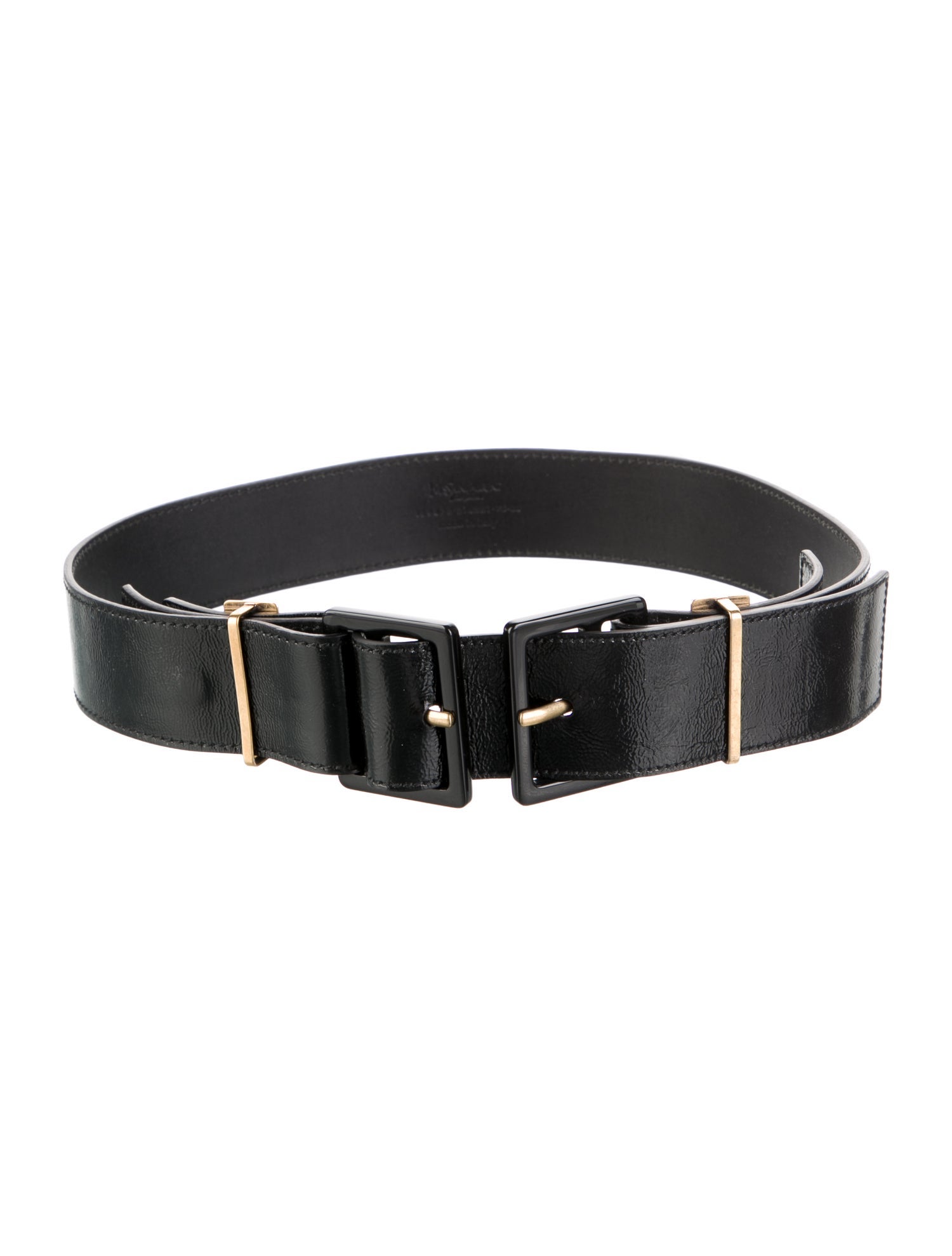 Yves Saint Laurent Rive Gauche Patent Leather Waist Belt