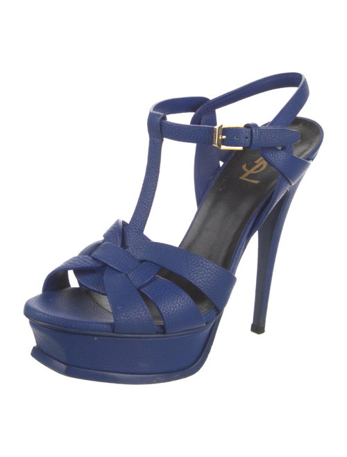 Yves Saint Laurent Leather T-Strap Sandals