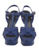 Yves Saint Laurent Leather T-Strap Sandals