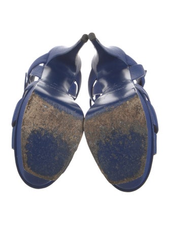 Yves Saint Laurent Leather T-Strap Sandals