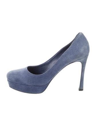 Yves Saint Laurent Rive Gauche Suede Pumps