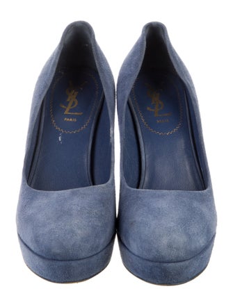 Yves Saint Laurent Rive Gauche Suede Pumps
