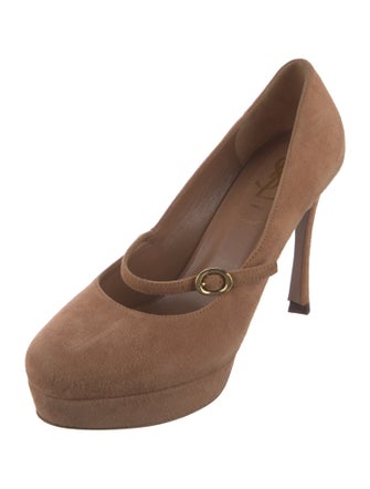 Yves Saint Laurent Rive Gauche Suede Pumps