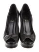 Yves Saint Laurent Rive Gauche Leather Cutout Accent Pumps