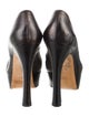 Yves Saint Laurent Rive Gauche Leather Cutout Accent Pumps