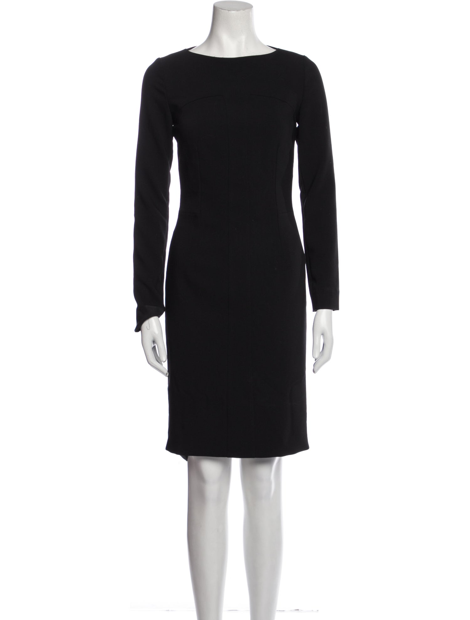 Yves Saint Laurent Wool Knee-Length Dress