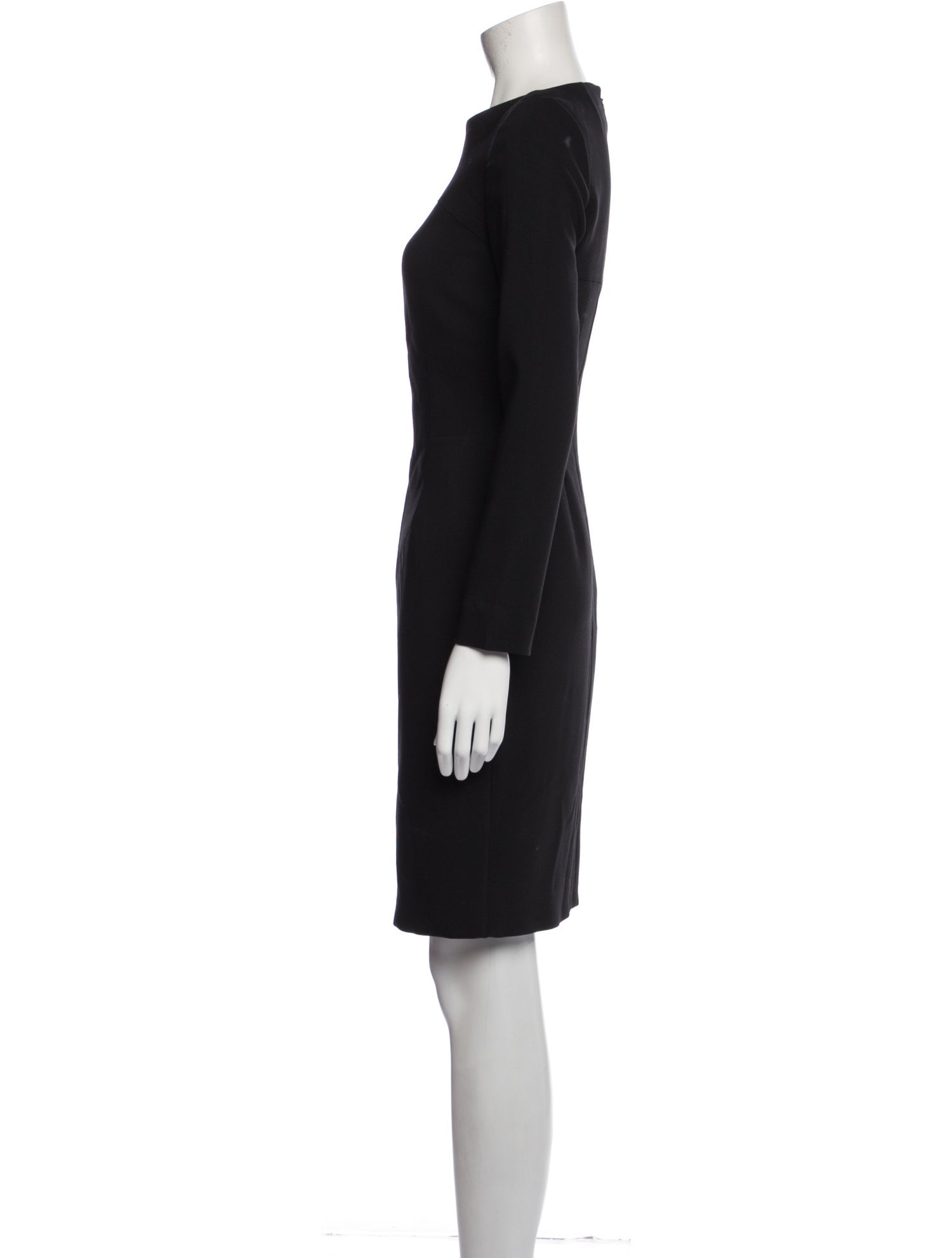Yves Saint Laurent Wool Knee-Length Dress