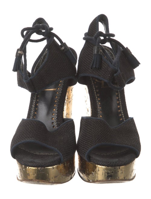 Yves Saint Laurent Canvas Sandals