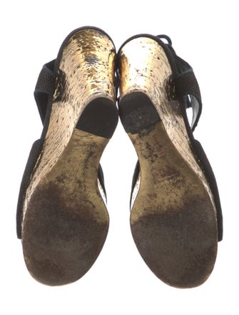 Yves Saint Laurent Canvas Sandals