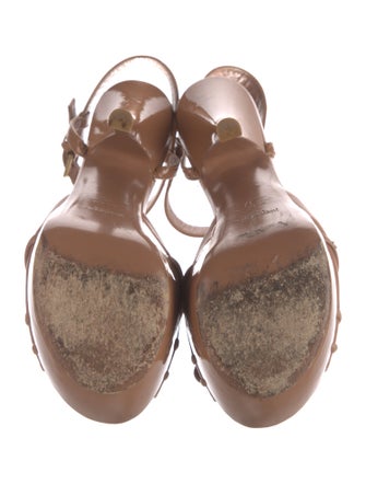 Yves Saint Laurent Leather Bow Accents Mules