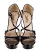 Yves Saint Laurent Rive Gauche Patent Leather T-Strap Pumps