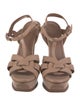 Yves Saint Laurent Leather T-Strap Sandals