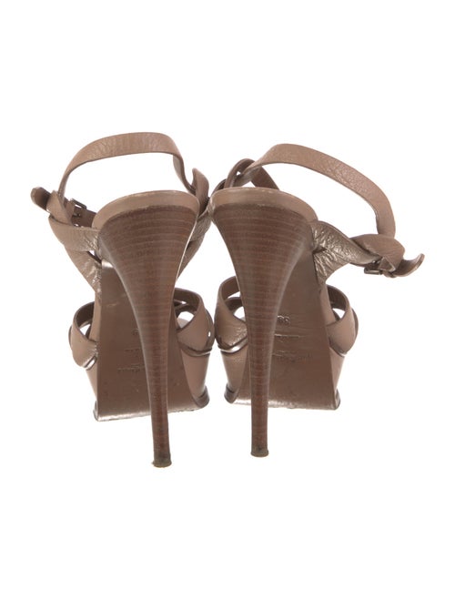Yves Saint Laurent Leather T-Strap Sandals