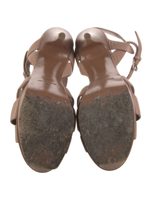 Yves Saint Laurent Leather T-Strap Sandals