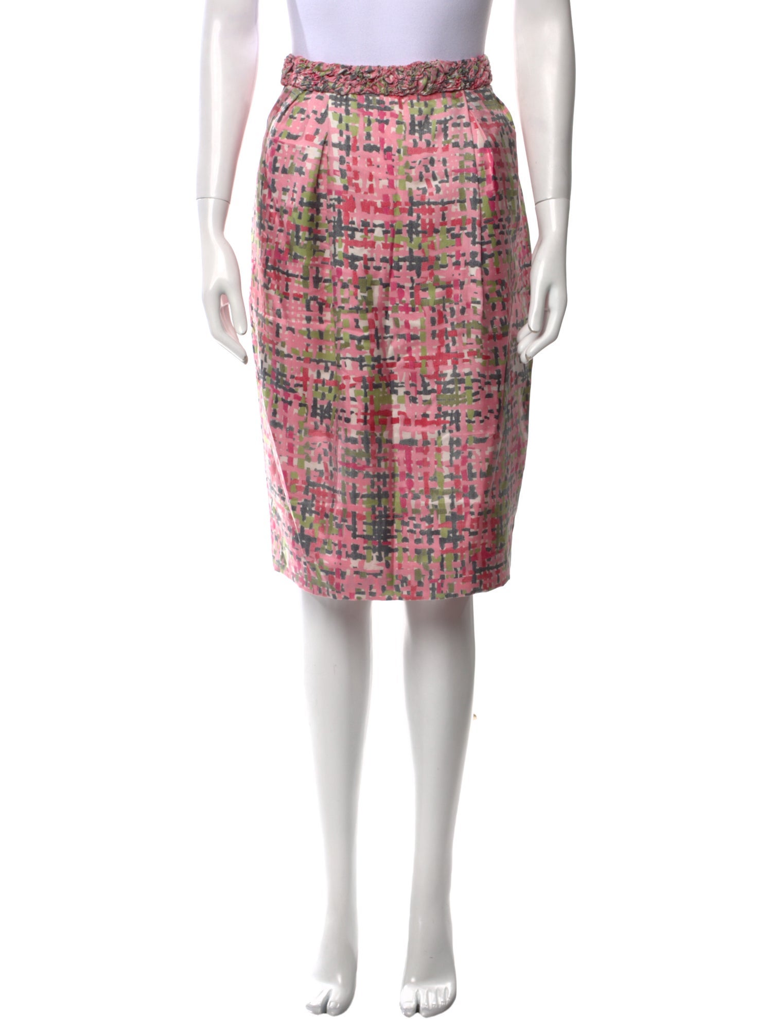 Yves Saint Laurent Silk Knee-Length Skirt