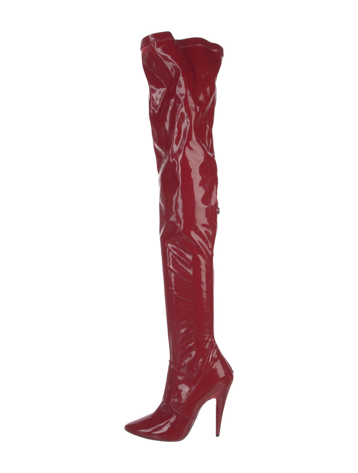 Yves Saint Laurent Patent Leather Sock Boots
