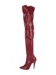 Yves Saint Laurent Patent Leather Sock Boots