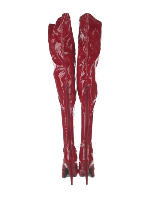 Yves Saint Laurent Patent Leather Sock Boots