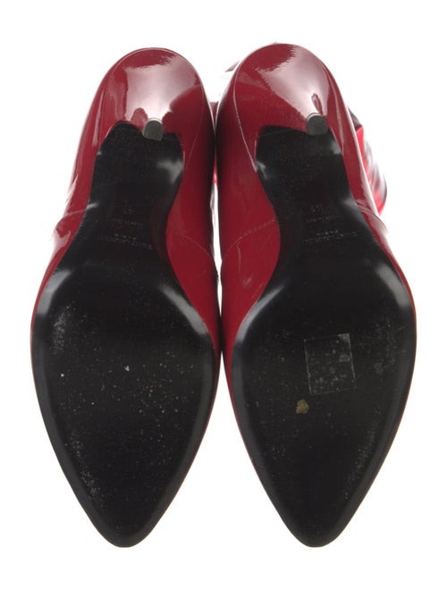 Yves Saint Laurent Patent Leather Sock Boots