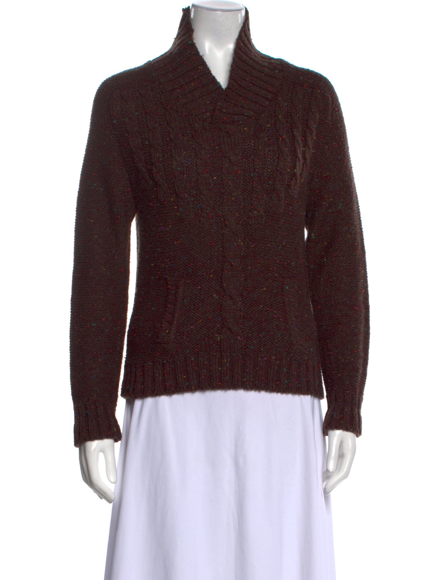 Yves Saint Laurent Mohair V-Neck Sweater