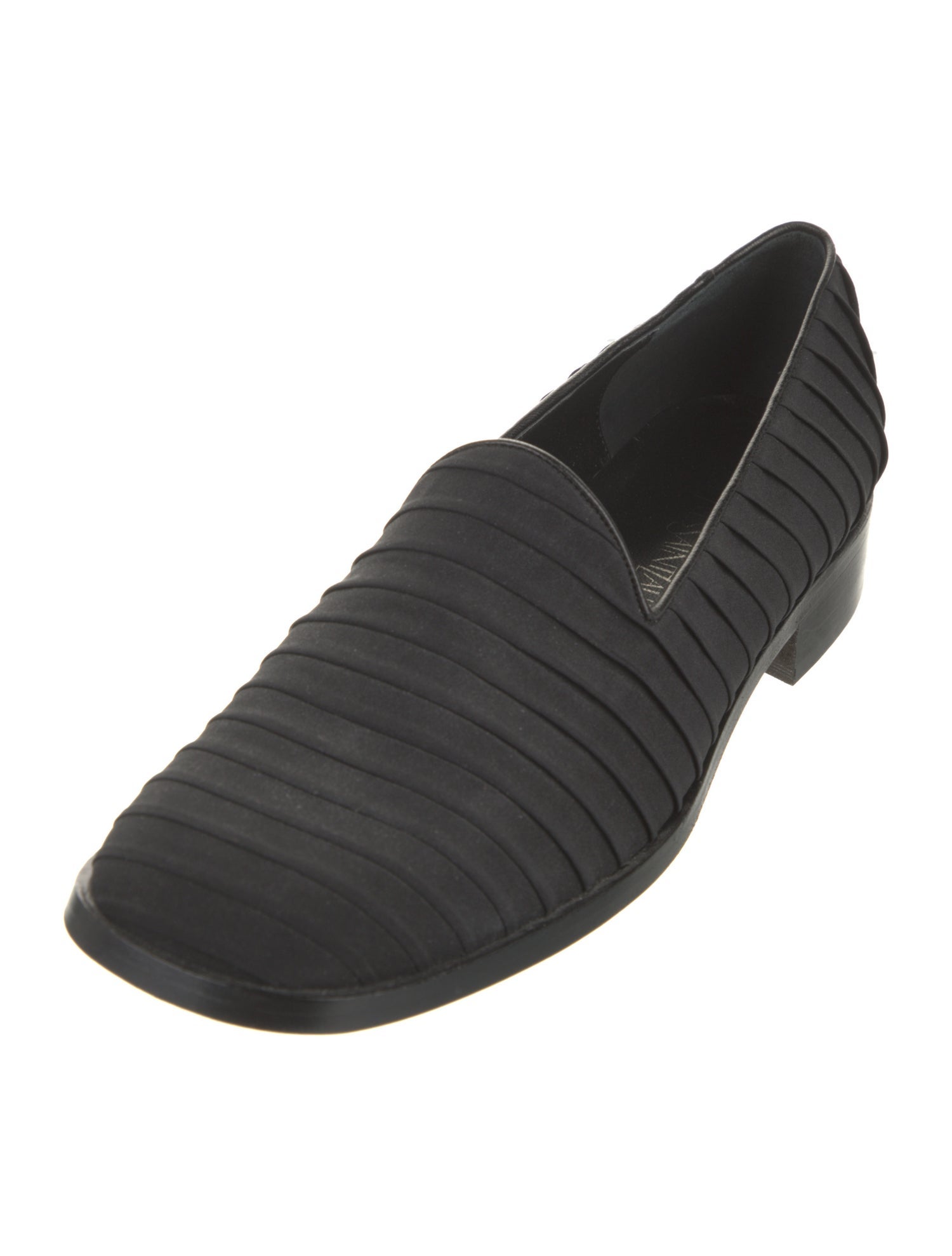 Yves Saint Laurent Pleated Accents Loafers