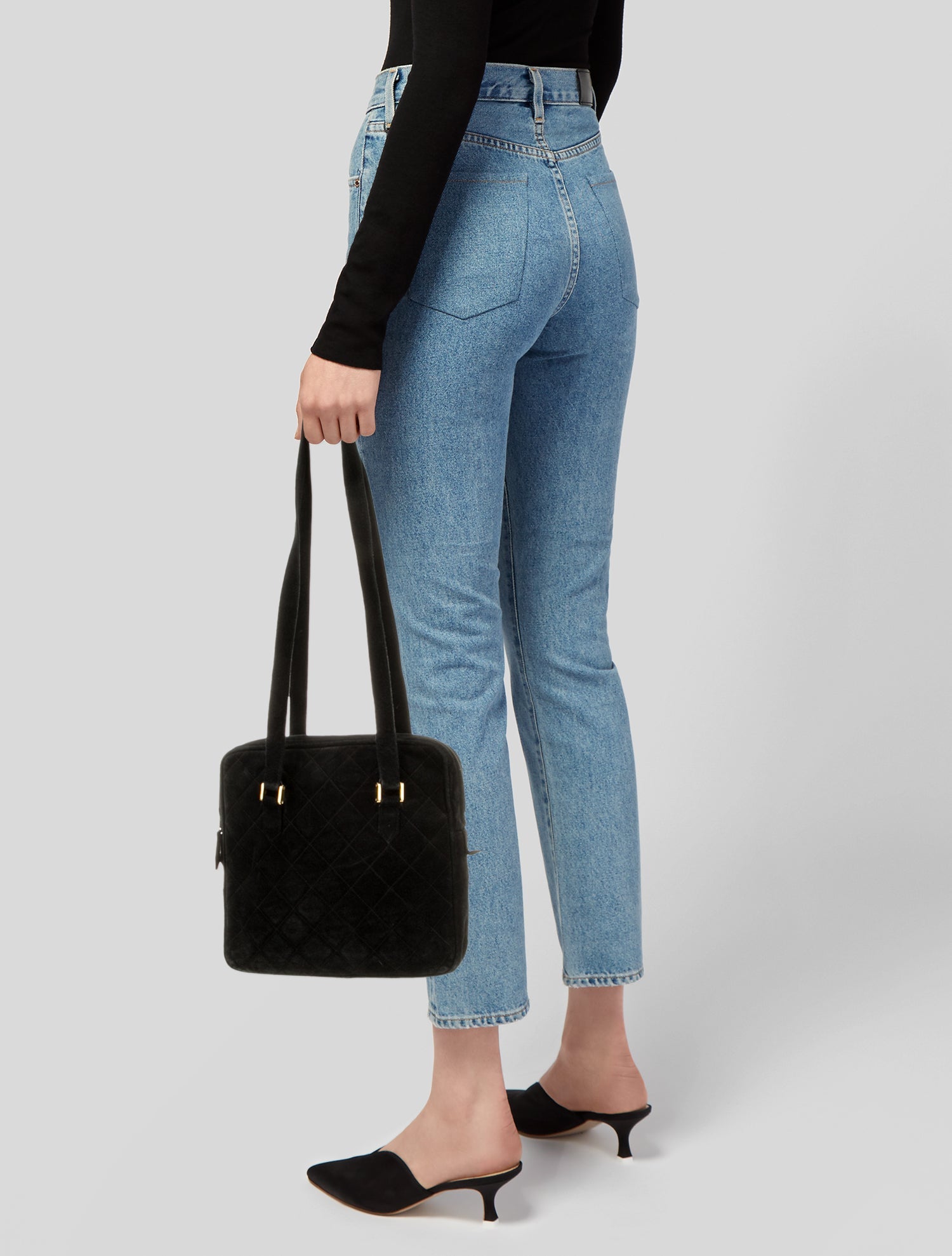 Yves Saint Laurent Rive Gauche Quilted Shoulder Bag Vintage