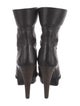 Yves Saint Laurent Leather Lace-Up Boots