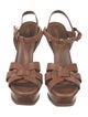 Yves Saint Laurent Leather T-Strap Sandals