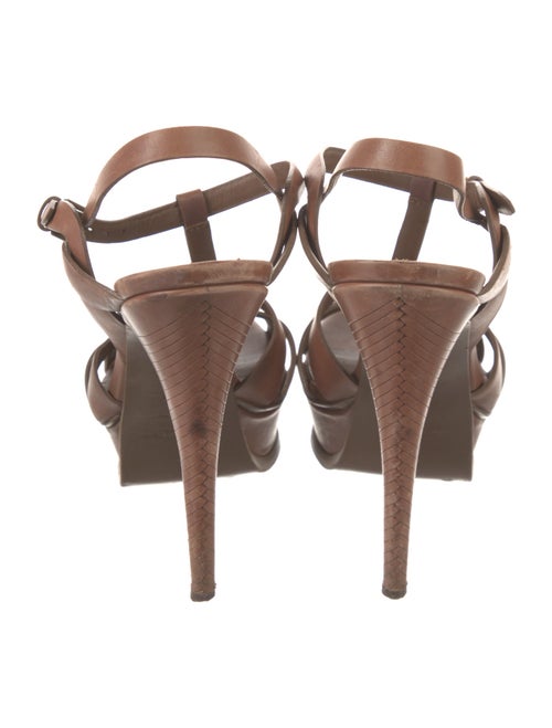 Yves Saint Laurent Leather T-Strap Sandals