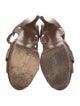 Yves Saint Laurent Leather T-Strap Sandals