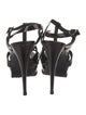 Yves Saint Laurent Patent Leather T-Strap Sandals