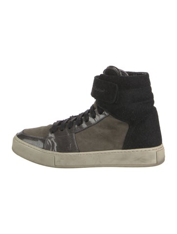 Yves Saint Laurent Sneakers Suede Colorblock Pattern 7