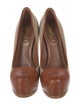 Yves Saint Laurent Patterned Leather Trim Embellishment Pumps