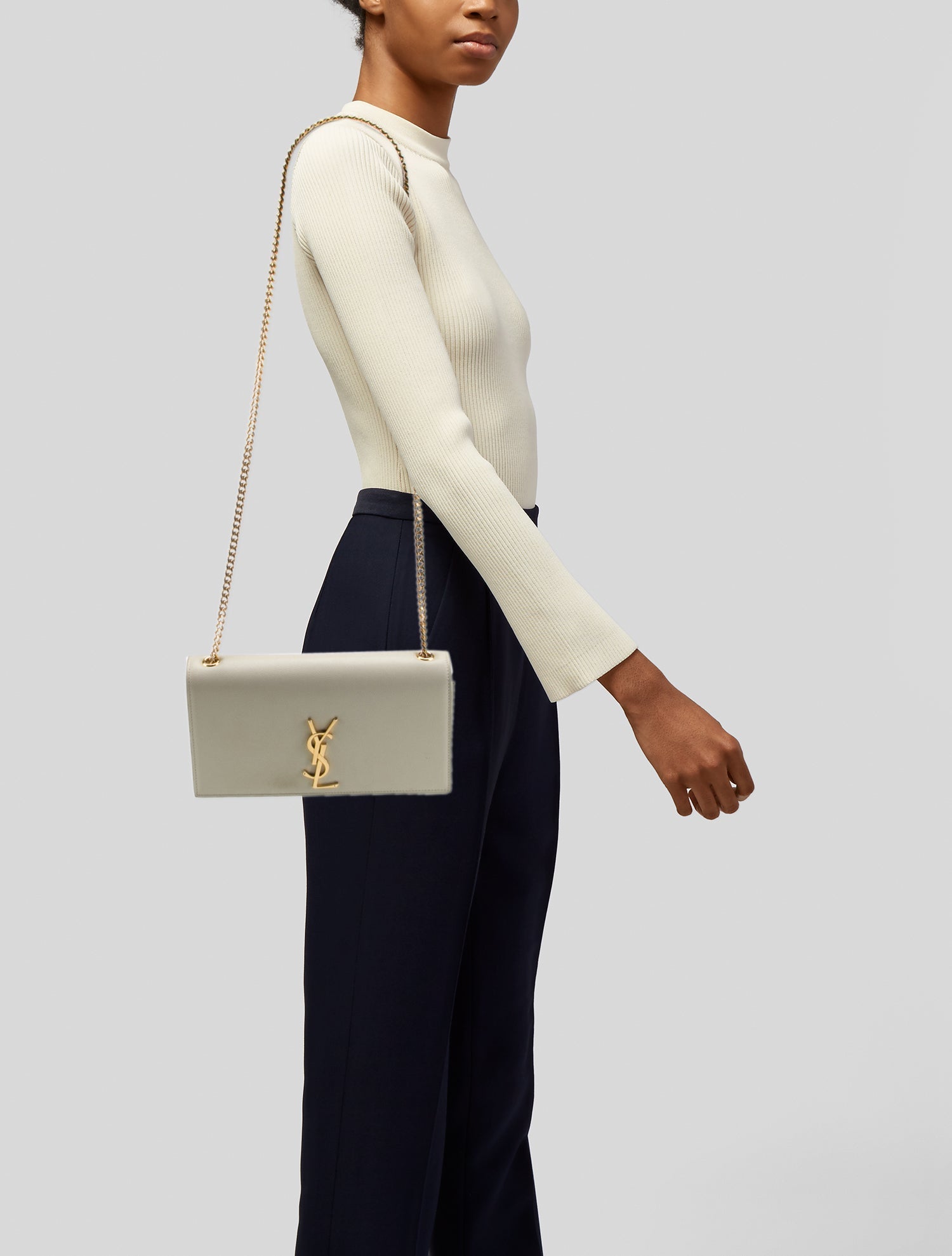 Saint Laurent Leather Kate Medium