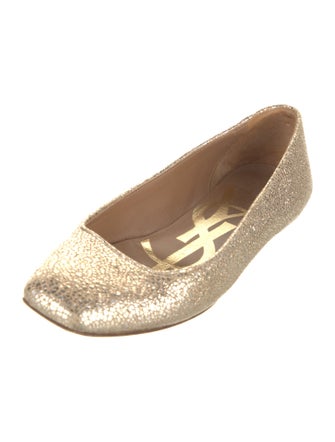 Yves Saint Laurent Rive Gauche Leather Ballet Flats
