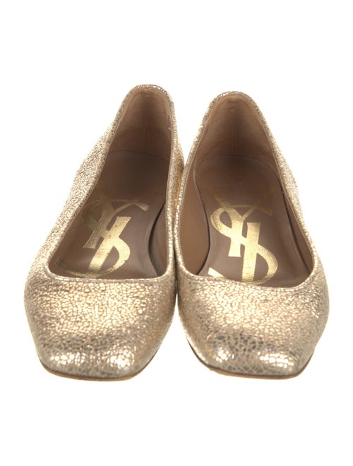 Yves Saint Laurent Rive Gauche Leather Ballet Flats