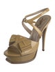 Yves Saint Laurent Patent Leather Slingback Sandals