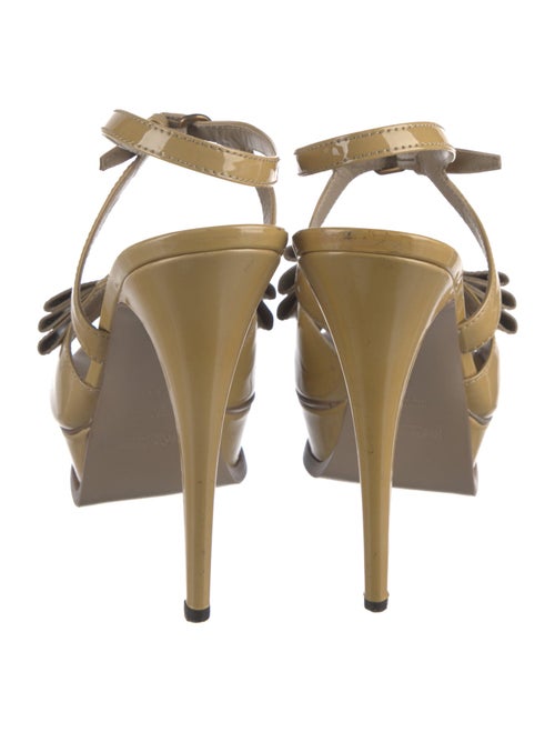 Yves Saint Laurent Patent Leather Slingback Sandals
