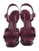 Yves Saint Laurent Patent Leather Slingback Sandals