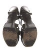 Yves Saint Laurent Patent Leather T-Strap Sandals
