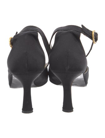 Yves Saint Laurent Satin D'Orsay Pumps