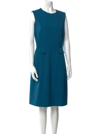Yves Saint Laurent Wool Knee-Length Dress