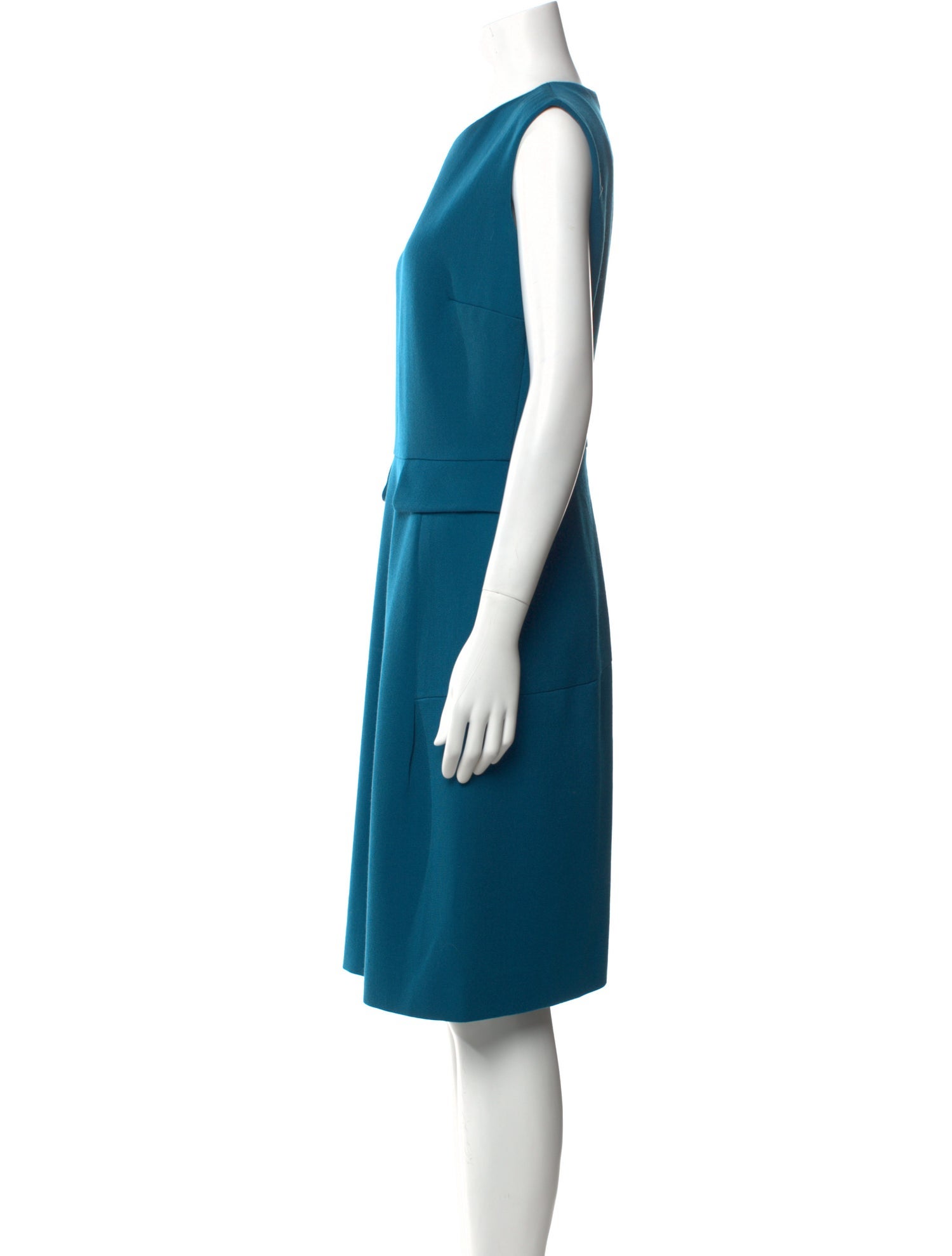 Yves Saint Laurent Wool Knee-Length Dress