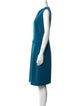 Yves Saint Laurent Wool Knee-Length Dress
