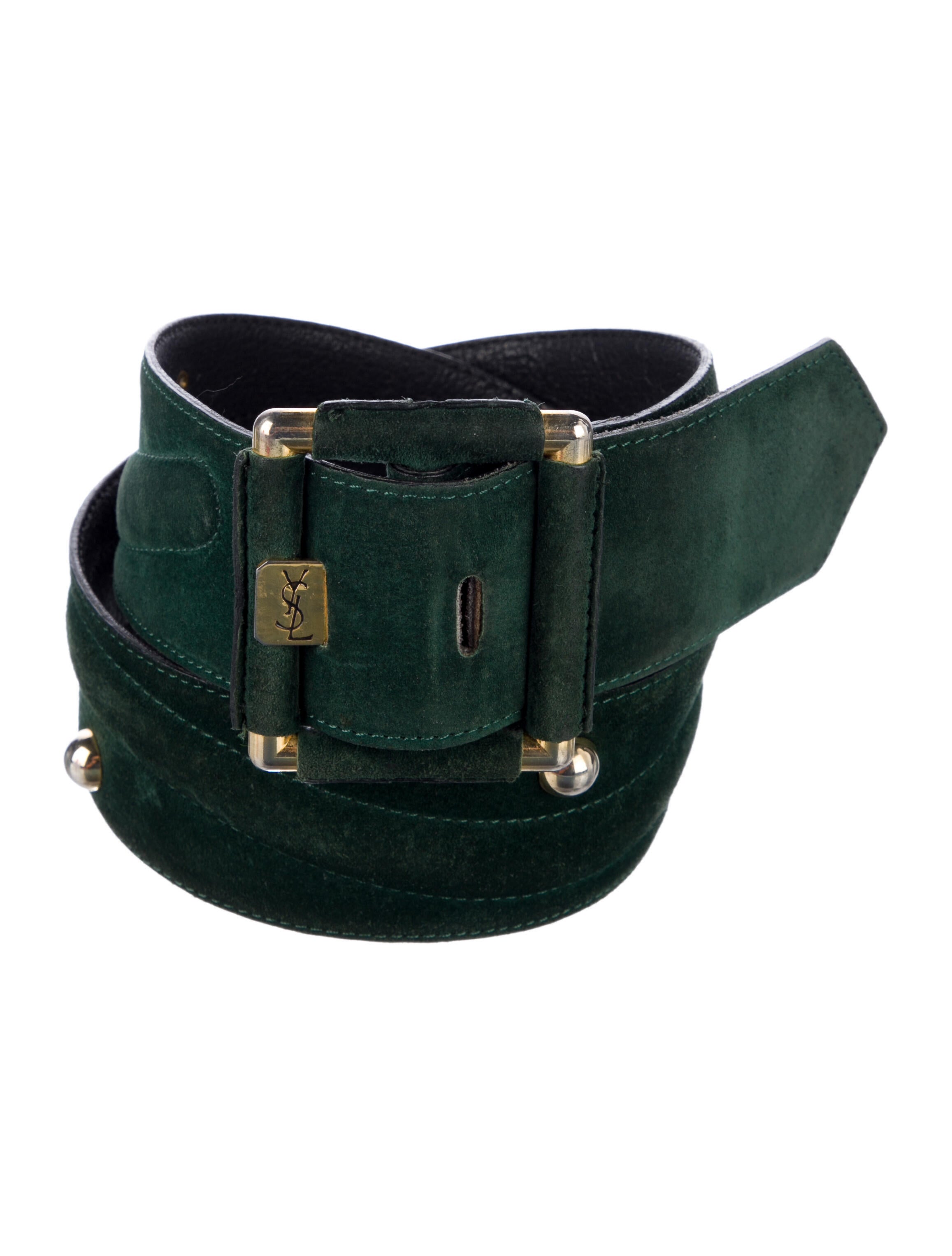 Yves Saint Laurent Wide Suede Belt