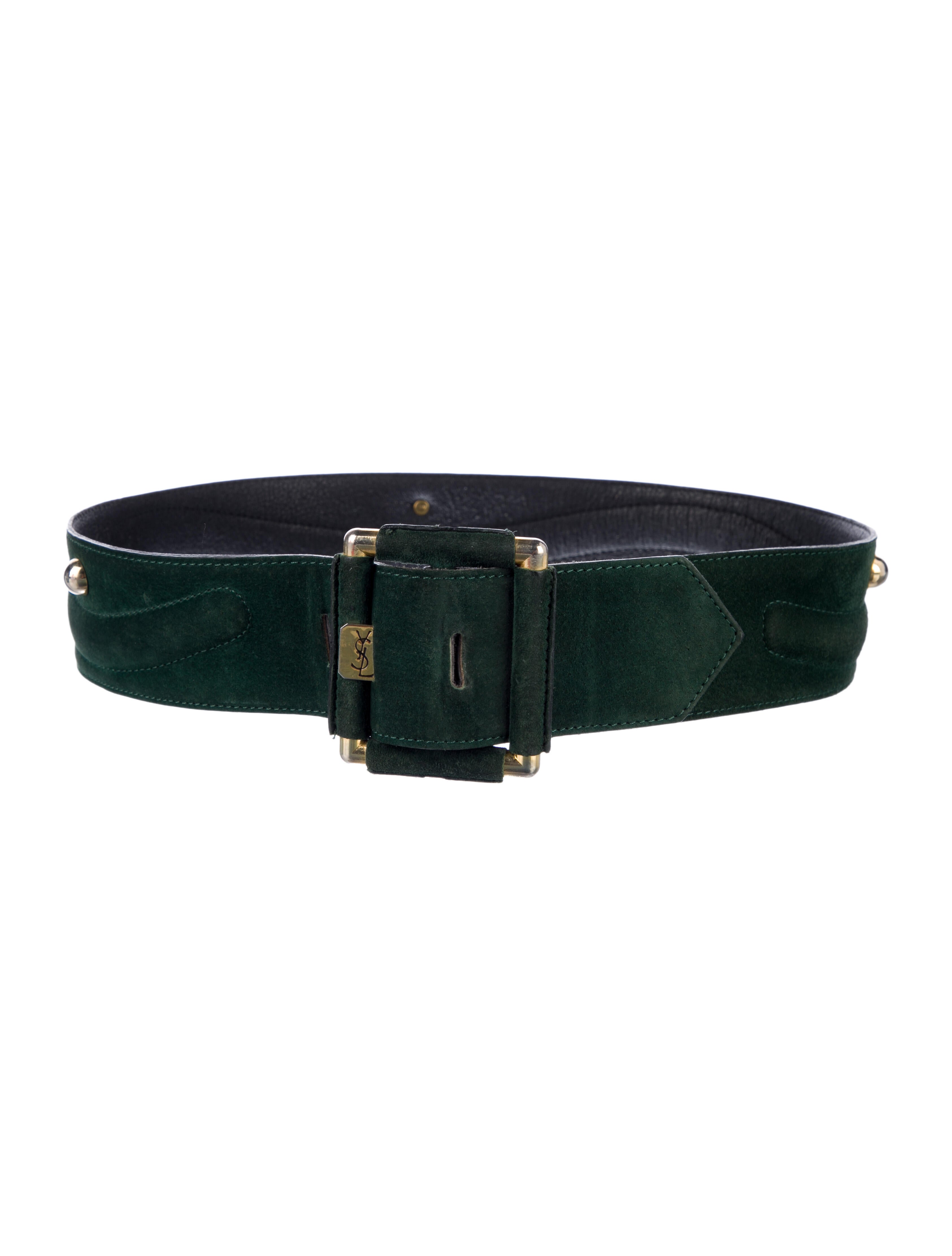 Yves Saint Laurent Wide Suede Belt