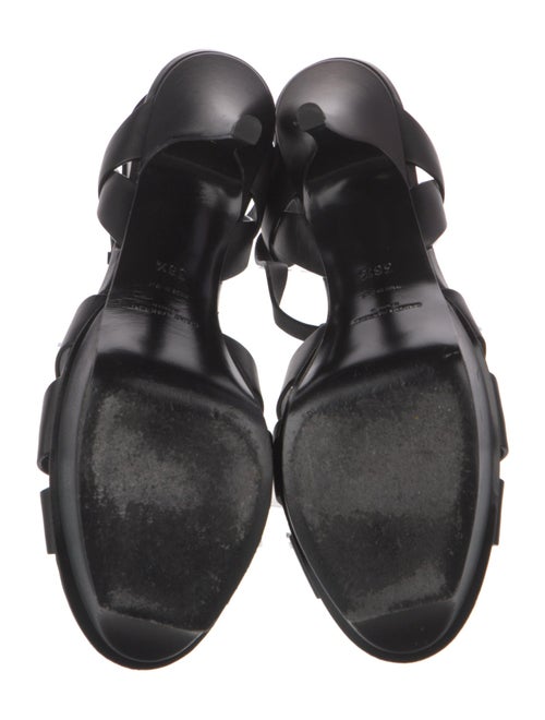 Yves Saint Laurent Leather T-Strap Sandals
