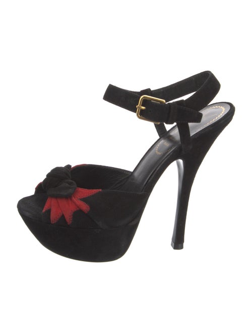 Yves Saint Laurent Rive Gauche Suede Espadrilles