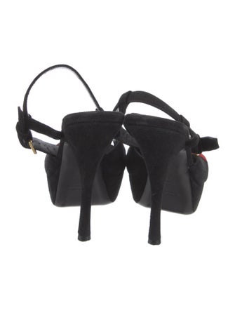 Yves Saint Laurent Rive Gauche Suede Espadrilles